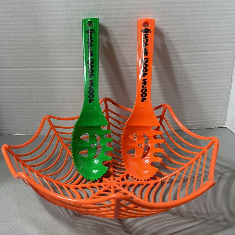 Vintage Halloween Pumpkin Decor Pillow Basket Scarecrow 2 Pumpkin Scoops Hotpad - Picture 6 of 16